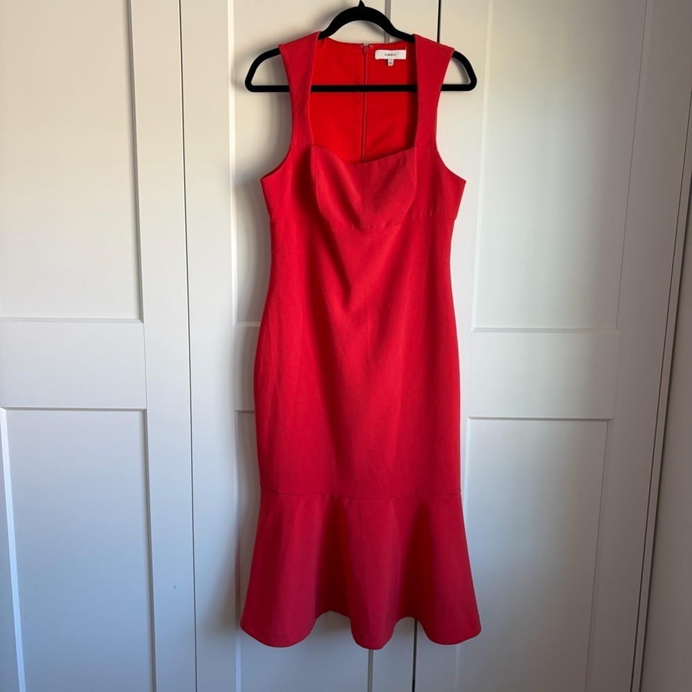 Likely Elegant Red Sleeveless Midi Dress | 10 - Picture 7 of 11
